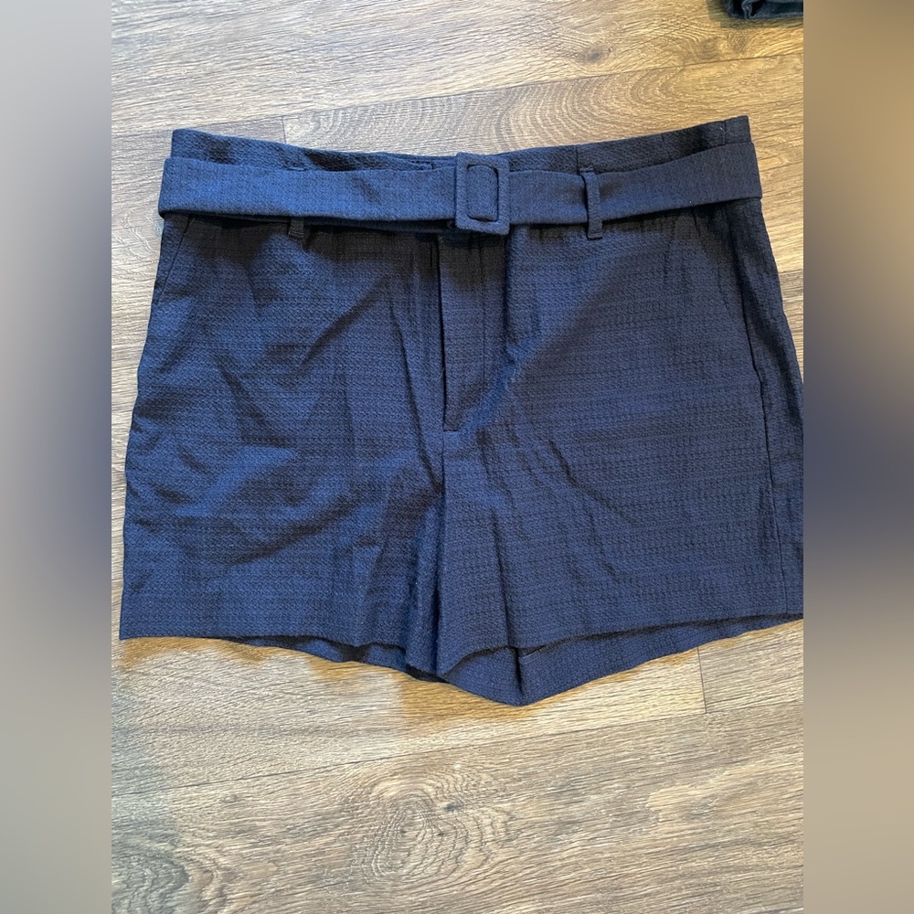 Banana Republic- Navy Belted Shorts- Size 12